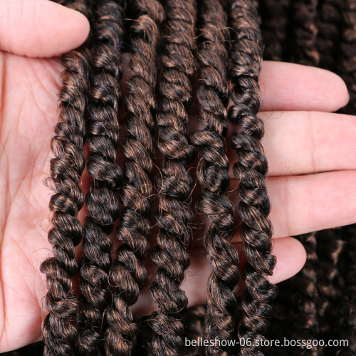 Hot sell 18inch 22 strands  new fashion freetress Hair Crochet Braid Braids for afro women  Pre Twisted Passion Twist Hair